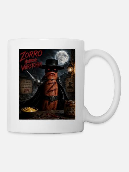 Zorro Horror Würstchen - Tasse - Weiß
