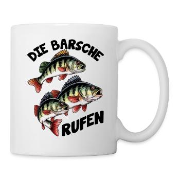 Barsch Angeln - Tasse - Weiß - Rechts