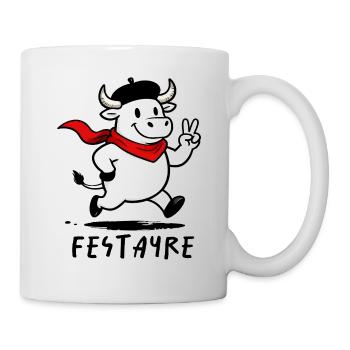 Festayre,Taureau des Férias - Mug blanc - blanc - Droite