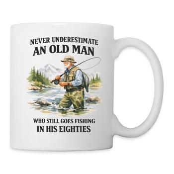 Vintage Grandfather Gift Peach Humor - Mug - white - Right