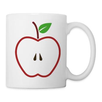 Cut Apple - Mug - white - Right