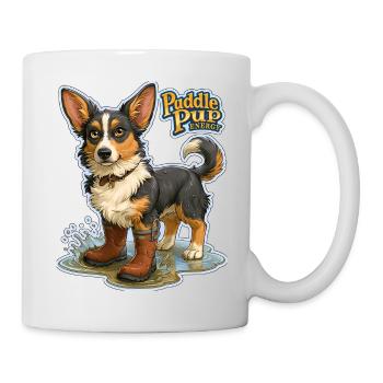 Puddle Pup Energy: Splash Boots - Mug - white - Right