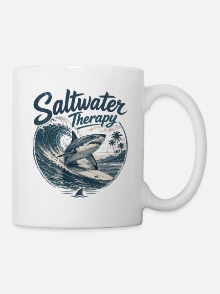 Saltwater Therapy Surfwave - Tasse - Weiß