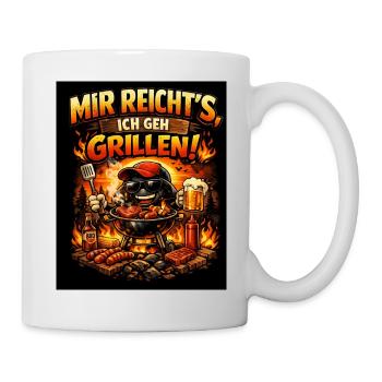 I've had enough, I'm going to have a barbecue - Mug - white - Right