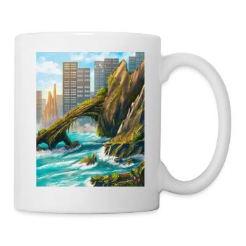 Rocky Arch and Urban Coast - Mug - white - Right