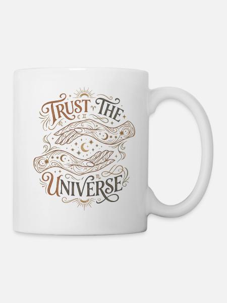Confiance dans l’univers - Mug blanc - blanc