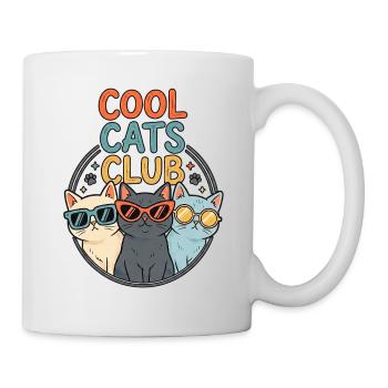 Cool Cats - Tasse - Weiß - Rechts