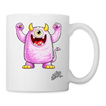 Soft purple monster - Mug - white - Right
