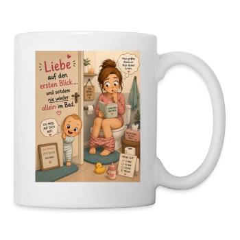 Nie wieder allein - Tasse - Weiß - Rechts
