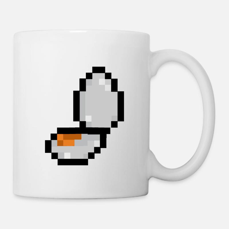 Pixel-Ei - Tasse - Weiß