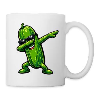 Dabbing Gurke - Tasse - Weiß - Rechts