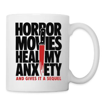 Horror Movies Heal My Anxiety - Mug - white - Right