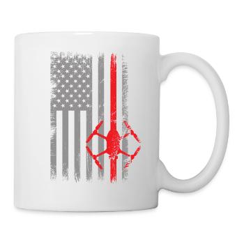 USA Drone Pilot Flying Drones Drone Fpv - Mug - white - Right