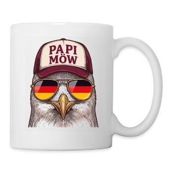 Papi Mow Heldenhuhn - Tasse - Weiß - Rechts