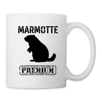 Marmotte premium  - Mug blanc - blanc - Droite