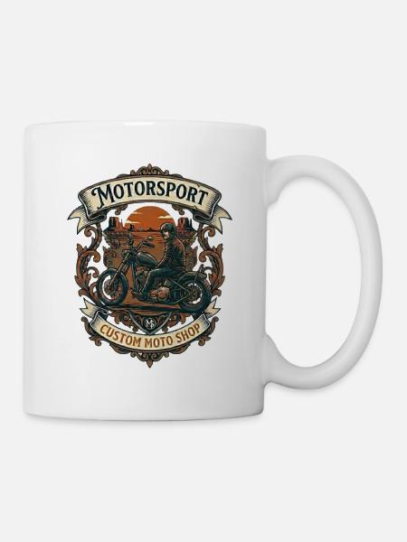 biker - Mug - white