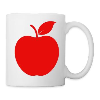 Apfel - Tasse - Weiß - Rechts