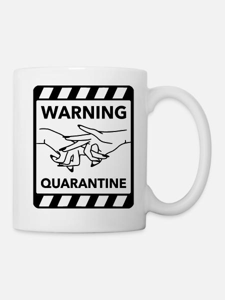Warning: Quarantine - Mug - white