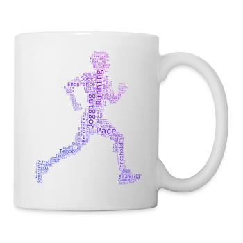 Laufsport Geschenkidee für ein Laufsport Liebhaber - Tasse - Weiß - Rechts
