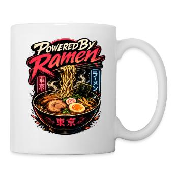 Powered By Ramen Japan Food - Tasse - Weiß - Rechts