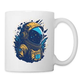 Sternenastronaut im Orbit - Tasse - Weiß - Rechts