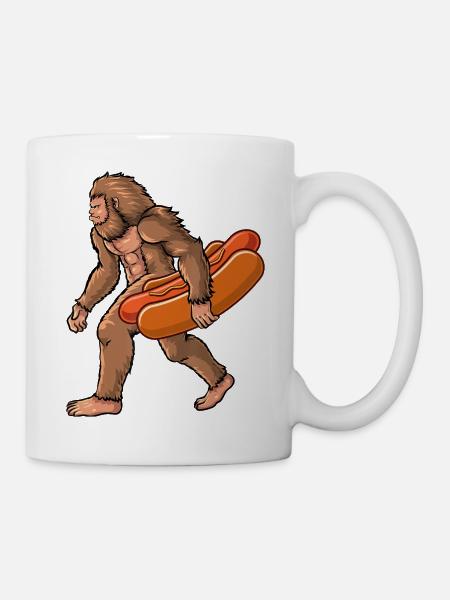 Bigfoot Hotdog Trek - Mug - white