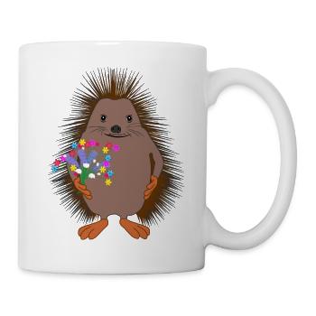 Blumenigel – Süße Natur - Tasse - Weiß - Rechts