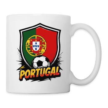 Portugal Fußball Shield Grafik - Tasse - Weiß - Rechts