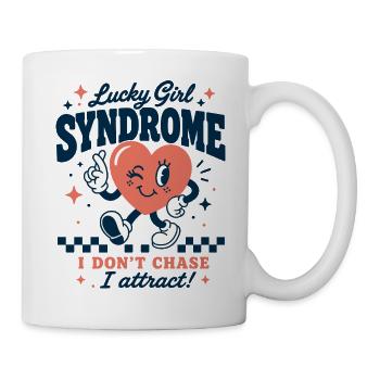 Lucky Girl Syndrome Attract Design - Mug - white - Right
