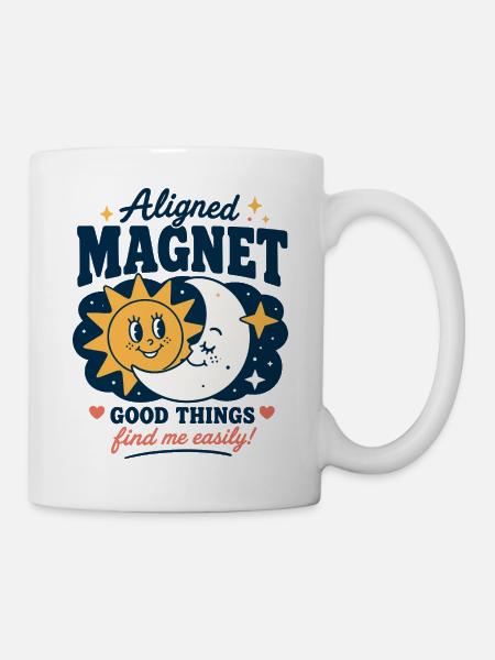 Aligned Magnet Good Things Design - Tasse - Weiß