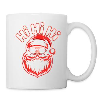 Santa with Sunglasses – Funky Christmas - Mug - white - Right