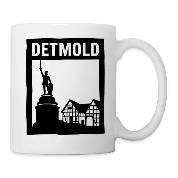 detmold wahrzeichen siilhouette - Tasse - Weiß - Rechts