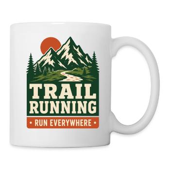 Course en sentier - Courez partout - Mug blanc - blanc - Droite