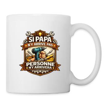 Papa Dépanneur: Héros Des Outils - Mug blanc - blanc - Droite