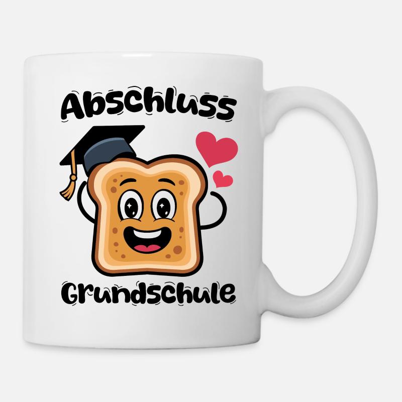 Kawaii Toast Abi Herzchen - Tasse - Weiß