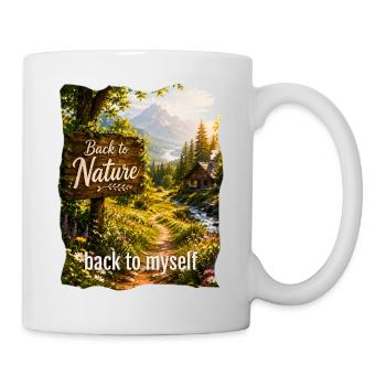 Back to Nature to Myself - Mug - white - Right