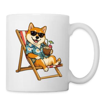 Shiba Sandpiper with Cocktail - Mug - white - Right