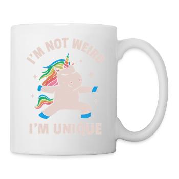 Je ne suis pas bizarre, je suis unique - Mug blanc - blanc - Droite