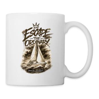 Segelboot Flucht aus dem Gewöhnlichen - Tasse - Weiß - Rechts