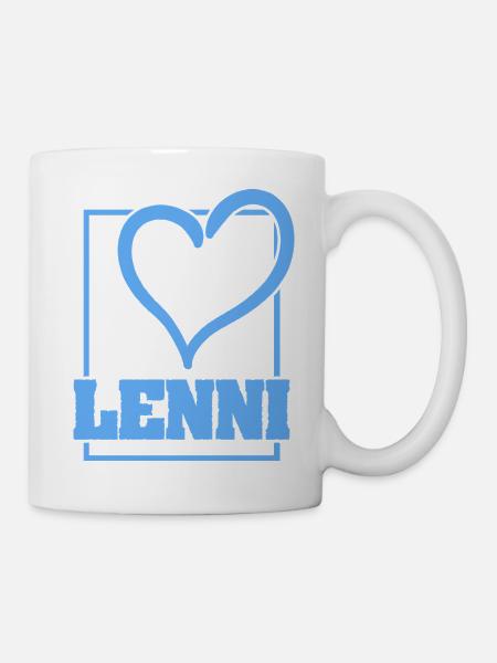 LENNI Herz Logo Shirt - Tasse - Weiß