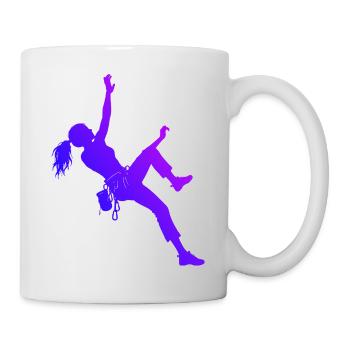 Gift idea for the mountaineer with bouldering - Mug - white - Right