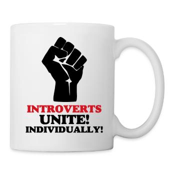 Introvertierte schließen sich zusammen - Tasse - Weiß - Rechts