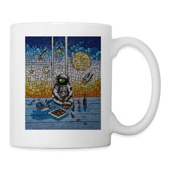 Astronaut Artist - Tasse - Weiß - Rechts