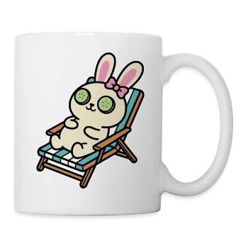 Kawaii Bunny, entspann dich - Tasse - Weiß - Rechts