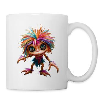 Multicolored furry creature - Mug - white - Right