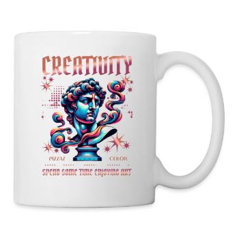 Creativity in colorful sculpture art - Mug - white - Right