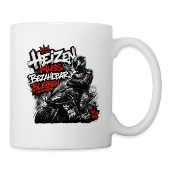 Motorrad Fun Spruch für Racing-Fans - Tasse - Weiß - Rechts