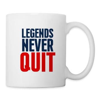 Legends Never Quit Bold - Mug - white - Right