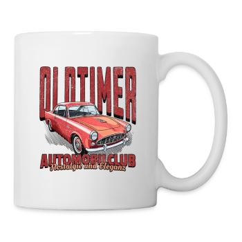 Classic Car Automobil Club in a Vintage Style - Tasse - Weiß - Rechts