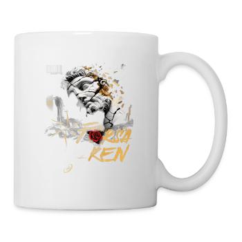 Statue de tête brisée Lettres dorées Rose - Mug blanc - blanc - Droite